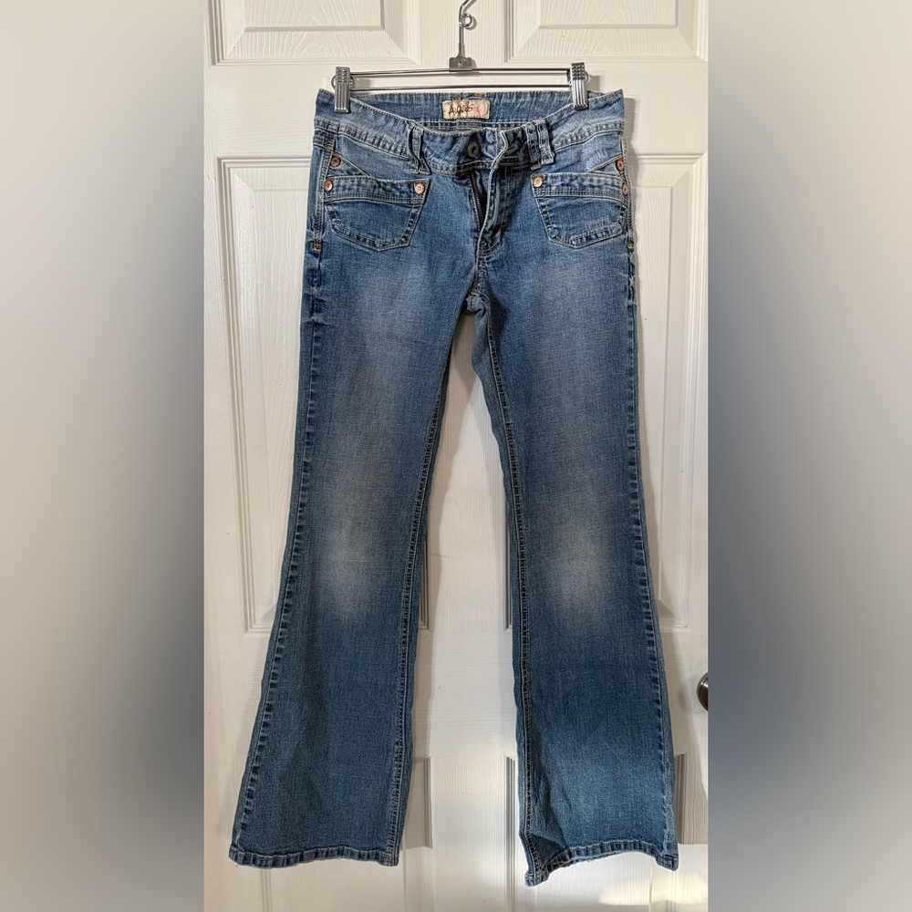 Women’s Jr Angels Flare Blue Jeans Size 9